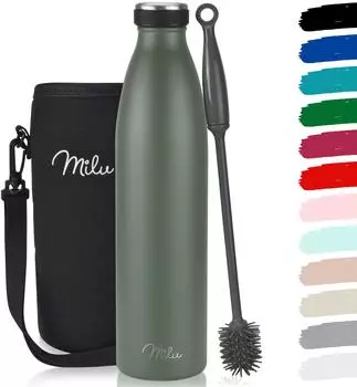 Milu Trinkflasche 750 ml Olivgrün