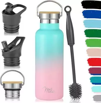 Milu Trinkflasche 0,5 L Mint Rosa