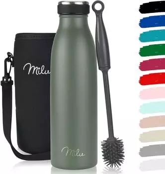 Milu Trinkflasche 500 ml Olivgrün