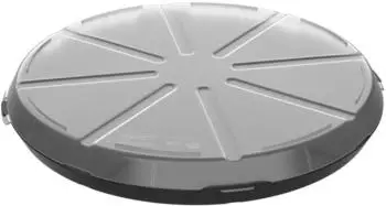 Elasto Pizzabox ToGo wiederverwendbar, schwarz/transparent, &Oslash;34cm (01834202-00010)