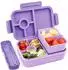 LuxusKollektion Bento Box Kinder 1300ml, 5 Fächer, auslaufsicher, lila