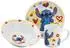 Stor Stitch Aloha Keramik-Set Schüssel, Teller & Tasse, blau