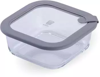 Fackelmann Vorratsdose aus Borosilikatglas, quadratisch, 800ml