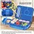 LuxusKollektion Bento Box Kinder 5 Fächer, 1300ml, marineblau, BPA-frei, mikrowellenfest