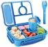 LuxusKollektion Bento Box Kinder 1300ml, 5 Fächer, blau, BPA-frei