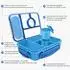 LuxusKollektion Bento Box Kinder 1300ml, 5 Fächer, blau, BPA-frei