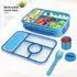 LuxusKollektion Bento Box Kinder 1300ml, 5 Fächer, blau, BPA-frei