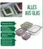 Fackelmann Vorratsdosen-Set aus Borosilikatglas, viereckig, 4-tlg. (370ml/640ml/1050ml/1520ml)