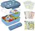 LuxusKollektion Bento Box Kinder 1300ml, 6 Fächer, auslaufsicher, dunkelblau