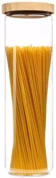 Klarstein Stapelglas mit Bambusdeckel, luftdicht, 1700ml (10038240)