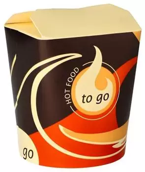 Starpak Snackboxen "To Go" eckig 550ml, Pappe, 500 St&uuml;ck (10027)