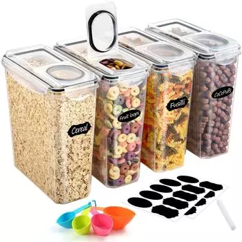 YASHE Vorratsdosen luftdicht, BPA-frei, 3,7L, 4er-Set (YH-308-4PCS)