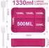 LuxusKollektion Brotdose Kinder 5 Fächer 1300ml, auslaufsicher, rosa