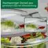 Fackelmann Vorratsdose aus Borosilikatglas, rund, 950ml