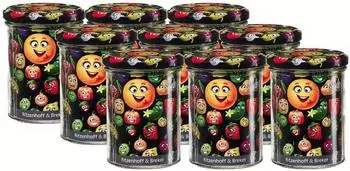 Ritzenhoff & Breker Smile Vorratsgl&auml;ser 475ml transparent, 9er-Set