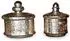 Loberon Elexa Glasdose 2er-Set, antiksilber (13741151)