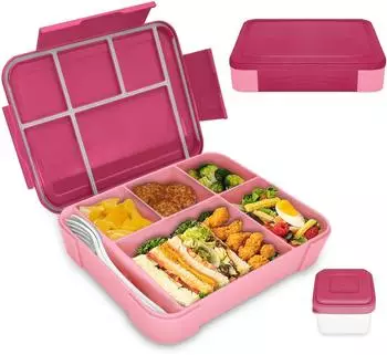 LuxusKollektion Bento Lunchbox Kinder, auslaufsicher, 1300ml