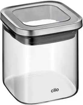 Cilio CUBO Vorratsdose, Borosilikatglas, 650ml (152647)