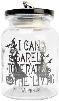 Blue Sky Studios Wednesday "I Can Barely Tolerate The Living" Vorratsglas (5056563719410)