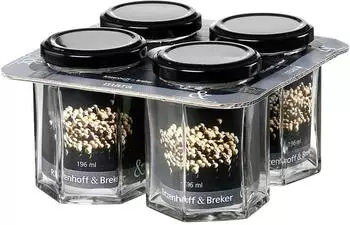 Ritzenhoff & Breker Mara Vorratsgl&auml;ser-Set, transparent, 196ml, 4-tlg. (823158)