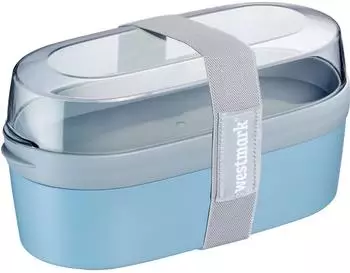 Westmark Lunchbox Mini, Bento-Stil, 760/830ml, blau (5292227B)