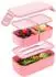 LuxusKollektion Bugucat Brotdose Kinder 2-in-1, 3 Fächer, auslaufsicher, BPA-frei, 1300ml
