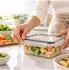 Relaxdays Frischhaltedosen Meal Prep Boxen, Kunststoff Set