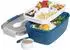 LuxusKollektion Salatbox Bento 5 Fächer 2L, auslaufsicher, blau