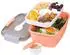LuxusKollektion Bento Box 5 Fächer, 2L, auslaufsicher, pink