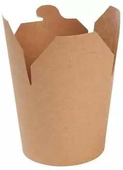 Greenbox Asiabox 650ml, braun, Kraftkarton, tropfdicht, 50 St&uuml;ck (DFC068401)