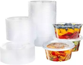 LuxusKollektion Frischhaltedosen mit Deckel, 280ml, 50 St&uuml;ck