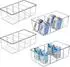 LuxusKollektion Kühlschrank Organizer 4er-Set, stapelbar, BPA-frei, 4 Fächer