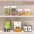 LuxusKollektion Kühlschrank Organizer 4er-Set, stapelbar, BPA-frei, 4 Fächer