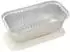 Papstar Aluschale mit Einlegedeckel PP-beschichtet, eckig, 1,5l, 7x13x24,2cm (14502)