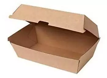 Greenbox Klappdeckelbox Take-Away Kraftkarton braun 21,4x11,4x8,5cm 50 St. (DFC043051)
