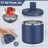 LuxusKollektion Thermobehälter Edelstahl Weithals 560ml blau, auslaufsicher, Kinder