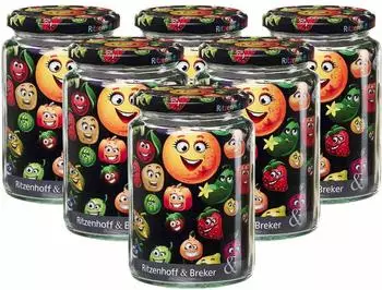 Ritzenhoff & Breker Smile Vorratsglas 770ml transparent, 6er-Set