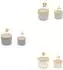 Magu CERA-Design Knoblauch- & Zwiebeltopf-Set, Keramik, schiefer grau