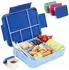 LuxusKollektion Bento Box Kinder 1330ml, 6 Fächer, auslaufsicher