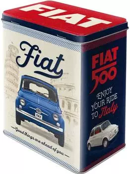 Nostalgic Art Retro Vorratsdose "Fiat 500 - Good Things" Blech, 3l (30152)