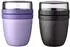 Mepal Lunchpot Ellipse Mixed Müslibecher 500ml+200ml vivid lilac + nordic black