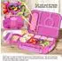 LuxusKollektion Bento Lunchbox 5 Fächer 1300ml, BPA-frei, rot (Red Lily)