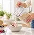 Relaxdays Vorratsdosen 6er Set, 4l, transparent, Klickverschluss, Kunststoff
