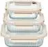 Paris Prix Clipeat+ rechteckige Aufbewahrungsboxen, transparent, 3er-Set (1/3,7/6,4L)