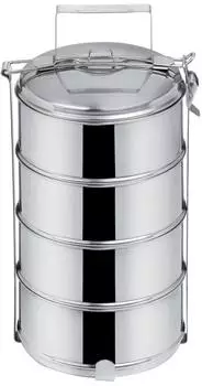 Orion Lunchbox aus Stahl, 4 Etagen, 4x1l (120914)