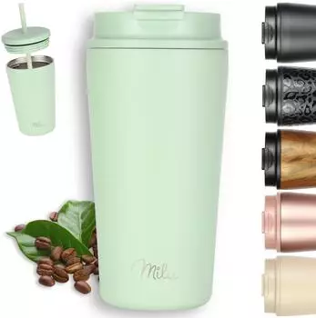 Milu Thermobecher 500ml, auslaufsicher, Edelstahl, BPA-frei (T10)