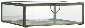 IB Laursen Glasbox mit Deckel, quadratisch, schwarz (0884-25)