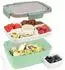 LuxusKollektion Lunchbox mit Fächern, 2000ml, dunkelgrün