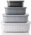 Arendo Frischhaltedosen-Set 4-tlg. mit Dampfventil, BPA-frei, mikrowellengeeignet (308197)