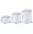Relaxdays Vorratsdosen-Set 24-teilig, transparent, Kunststoff, Klickverschluss